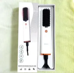 ヘアアイロン ストレートアイロン ブラシ型 コテ 自動OFF マイナスイオン　④