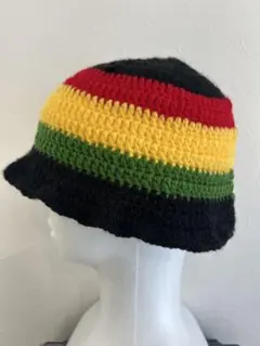 レゲエ風カラフルバケットハット