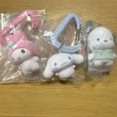 サンリオキャラクターズ　カラフルカラビナマスコットチャーム 3個セット