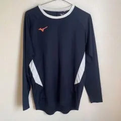 Mizuno 長袖シャツ ネイビー/ホワイトのサムネイル