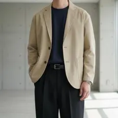 G3294*THE SHOP TK☆タケオキクチ☆テーラードジャケット☆ベージュ