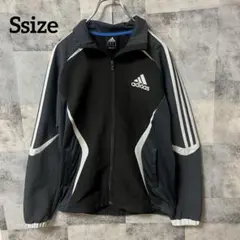 adidas Ssize トラックジャケット 3本ライン ブラック グレー