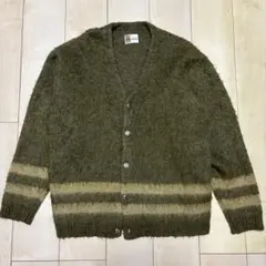 【美品】Mサイズ・TOWNCRAFT カーディガン モヘアタッチ・グリーン TOWNCRAFT タウン クラフト モヘア カーディガン モヘア調