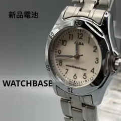 SEIKO セイコー アルバ V501-0C20 腕時計 クォーツ レトロ 白のサムネイル