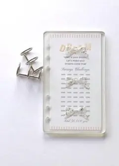 レジン バインダー　A6　saving challenge 貯金　セービング