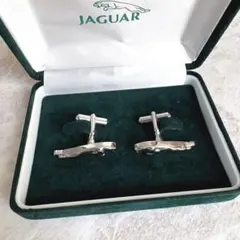 極美品☆ジャガー　JAGUAR カフリンクス　カフスボタン　シルバー　非売品　箱