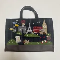 2019年秋 ファミリアショーパープル タータンチェック バッグ レッスン