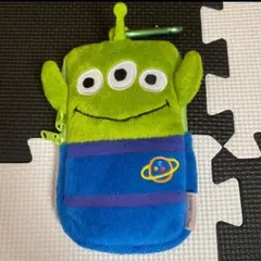 トイストーリーリトルグリーンメーン ポーチ ファスナー付き