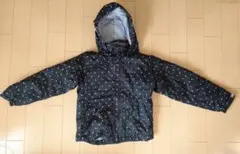 VAXPOT 子ども用ウェア上下セット 黒地に白のドット