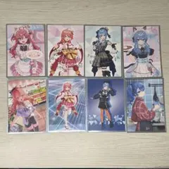 ！miComet　さくらみこ♥星街すいせい 箔押しサイン付きカードセット