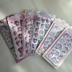 ボンボンドロップ　立体シール　６枚セット　マイメロ