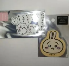 ちいかわ スマホに貼れるサイズのクリアステッカー ハチワレ うさぎ 拾魔編