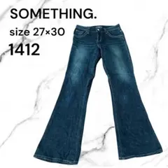 SOMETHING. ブーツカットデニム 27×30 フレアパンツ　ジーンズ古着