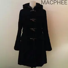 24時間限定値下美品　マカフィー　ダッフルコート　ブラック　美ライン