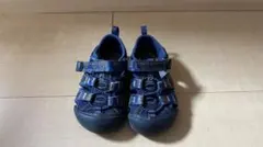 【KEEN】キッズサンダル 14.5cm ネイビー 恐竜柄 ニューポートH2