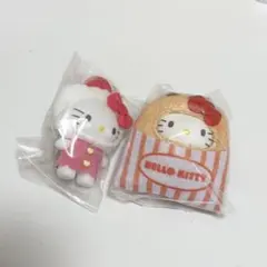 サンリオ ちびっとも ハローキティ おかず 和菓子 キーホルダー 2個セット