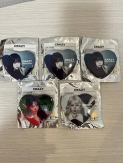 【新品未使用】ルセラフィム CRAZY ポップアップ限定ガチャ 缶バッジセット