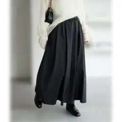 【専用】SLOBE IENA ランダムタックスカート ブラック
