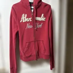 Abercrombie & Fitch ジップアップパーカー レッドのサムネイル
