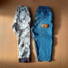 ジョガーパンツ　デニムパンツ　２本まとめ売り110 120