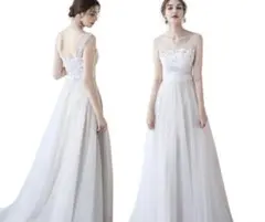 【ウエディングドレス】二次会　フォトウエディング　前撮り　後撮り　新婚旅行