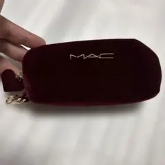 MAC バーガンディ　ワインレッド　リップポーチ　ポーチ　マック　限定のサムネイル