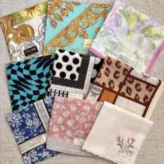 【新品】ブランドハンカチ 9枚おまとめ売り