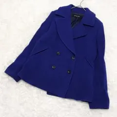 MICHEL KLEIN✨ピーコート ロイヤルブルー 40 L ウール 濃青