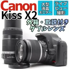 【ダブルレンズセット】Canon　一眼レフカメラ　スマホ転送　エントリーモデルのサムネイル