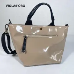☆2way☆VIOLAd'ORO ヴィオラドーロ バッグ ショルダー エナメルのサムネイル