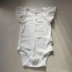 ホワイト ロンパース　カバーオール　GAP ギャップ　80センチ　12-18M