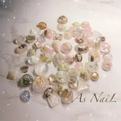 ナチュラルカラーパーツ ハンドメイド アクセサリーパーツ ニュアンス系ネイル