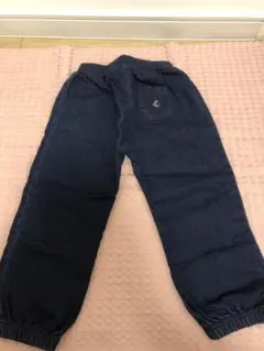 プチバトー　ダークブルー ゴムウエスト パンツ