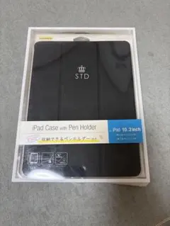 iPad 10.2インチ 第8/7世代用 ケース ペンホルダー付き