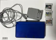 た*く様 【動作確認済み】　Nintendo 3ds コバルトブルー 充電器、カ