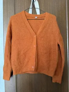 UNIQLO カーディガン オレンジ