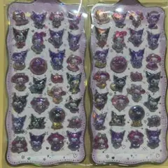 マイメロ クロミ ボンボンドロップシール 虹色 2枚セット サンリオ