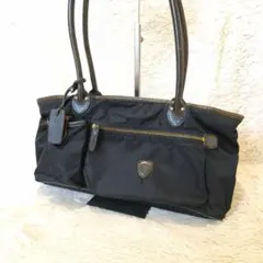 Felisi フェリージ トートバッグ ナイロン レザー 黒 軽量 チャーム付きのサムネイル