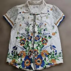 ア*イ様 ScoLar/半袖/お花柄シャツのサムネイル