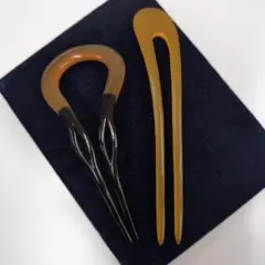 鼈甲　ヘアピン　かんざし　べっ甲　簪　本鼈甲　和装小物　着物　髪飾り