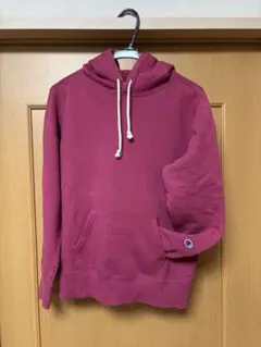 Champion ピンク フード付きパーカー Lサイズ