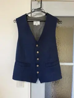 BEAMS HEART ベスト 44 ネイビー