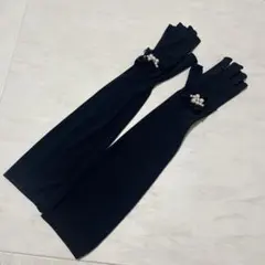 TOBECHIC 黒のパール　UVロンググローブのサムネイル