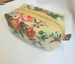 ハンドメイドボックスポーチ 花柄 YUWA
