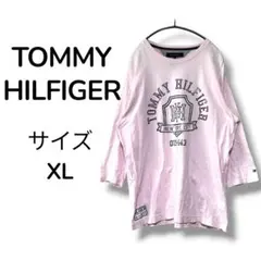 トミーヒルフィガー 七分袖 シャツ ロゴ グラフィック サイズ XL ピンクのサムネイル
