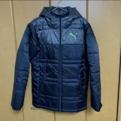 PUMA フード付きダウンジャケット 黒