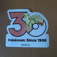 韓国 ポケモン 30周年 ロゴステッカー キュウコン