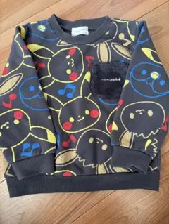 モンポケ　ピカチュウ　裏起毛　トレーナー