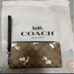 COACH スヌーピー　コラボ　長財布　コーチ