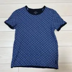 ARMANI EXCHANGE 総柄 Tシャツ ブルー XSのサムネイル